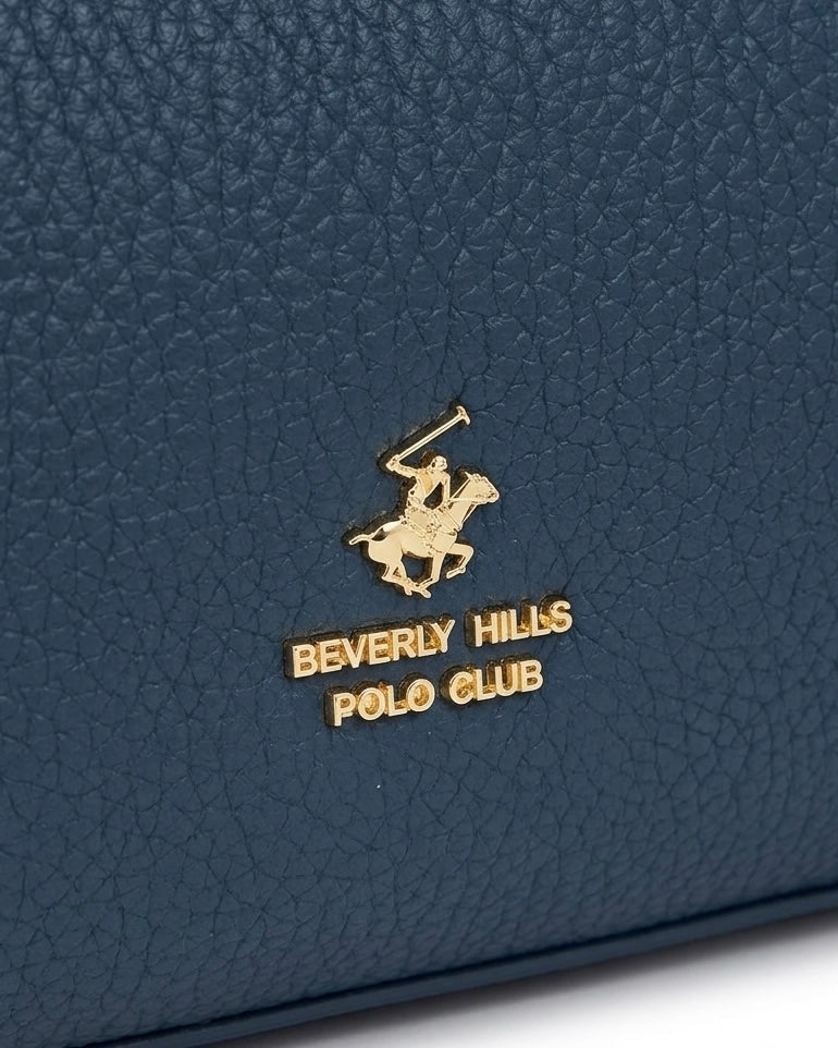 Borsa a Mano Beverly Hills Polo Club con Manici Integrati - Blu
