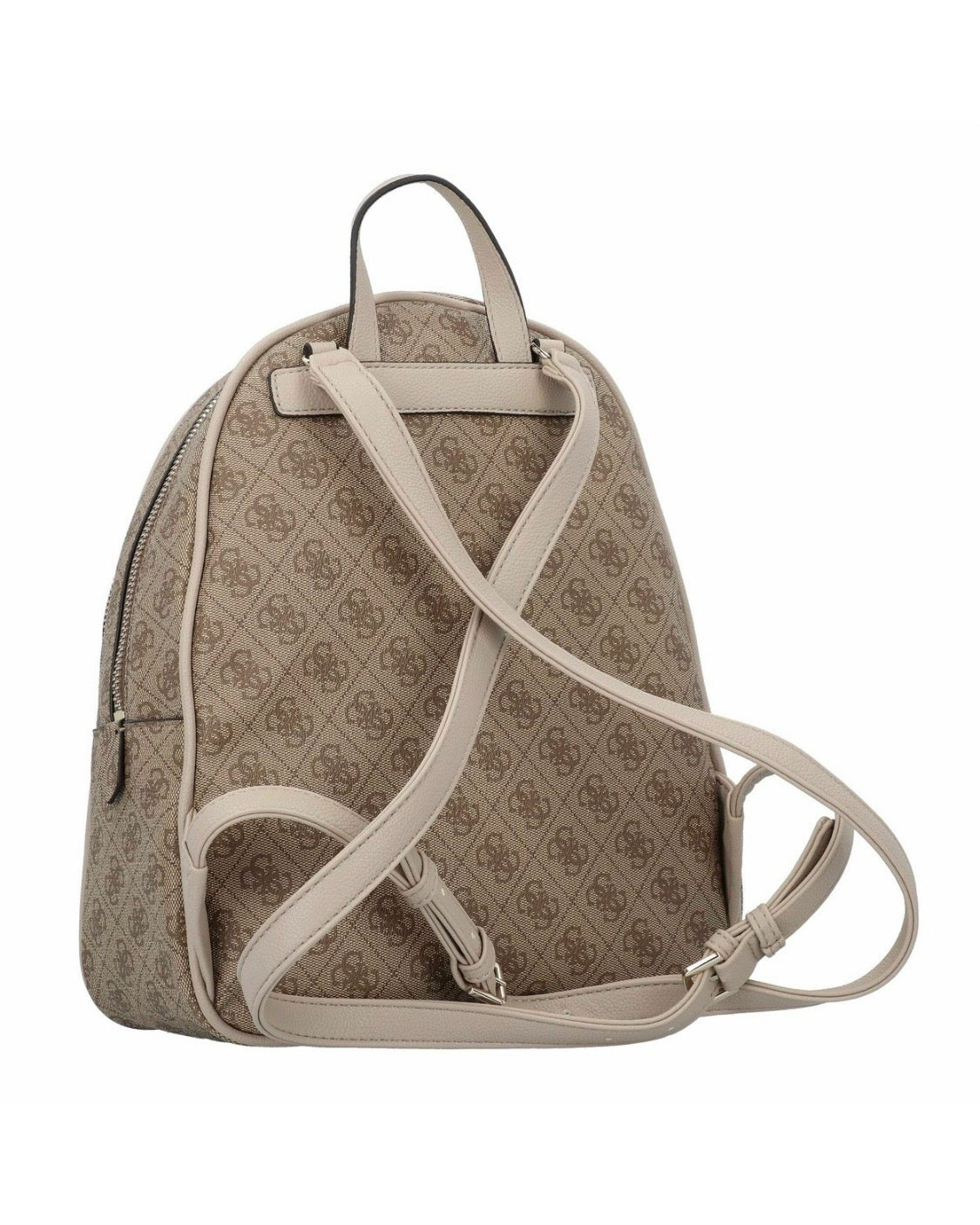 Zaino Guess Backpack con Stampa Logo 4G e Tasca Frontale – Beige/Taupe