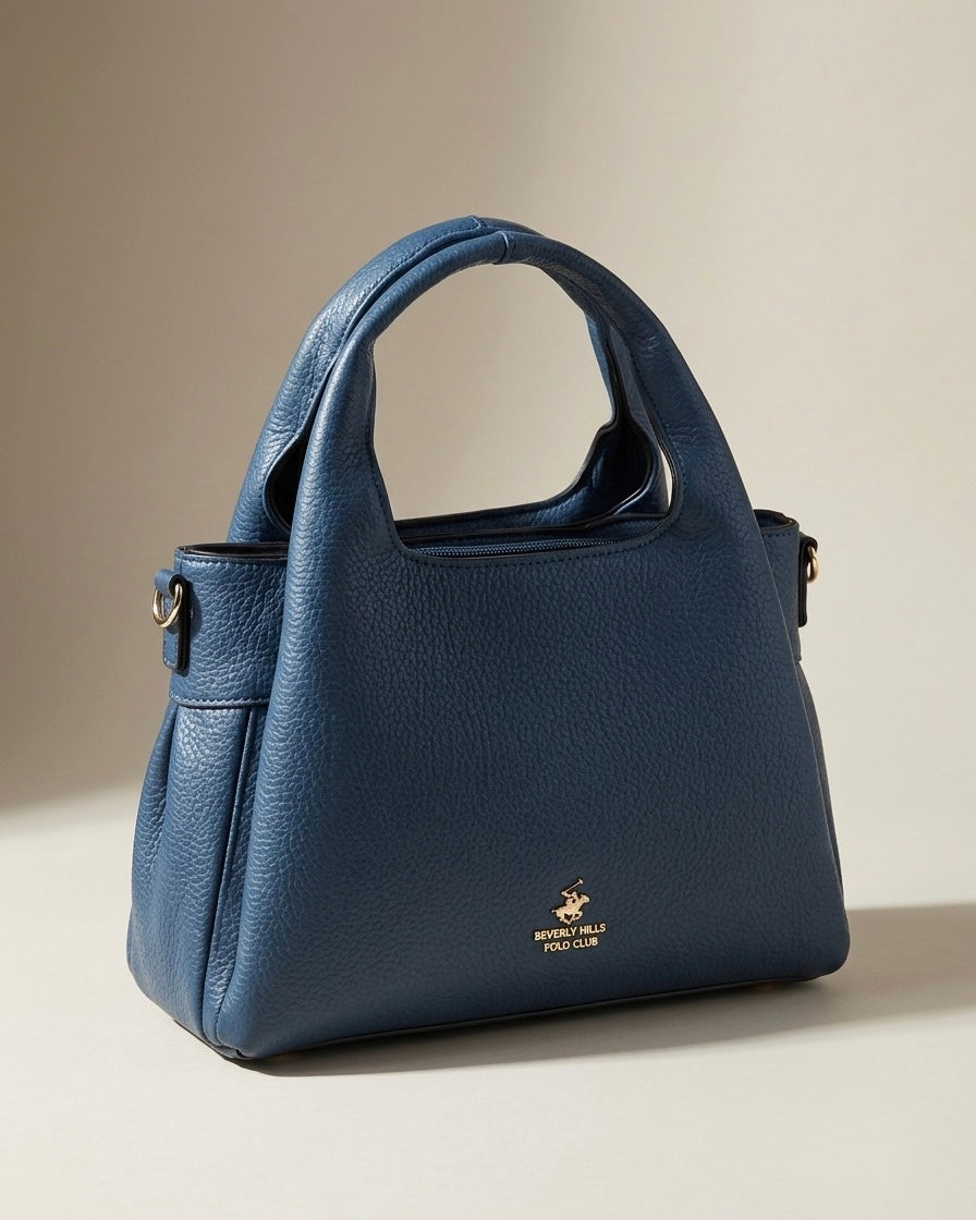 Borsa a Mano Beverly Hills Polo Club con Manici Integrati - Blu