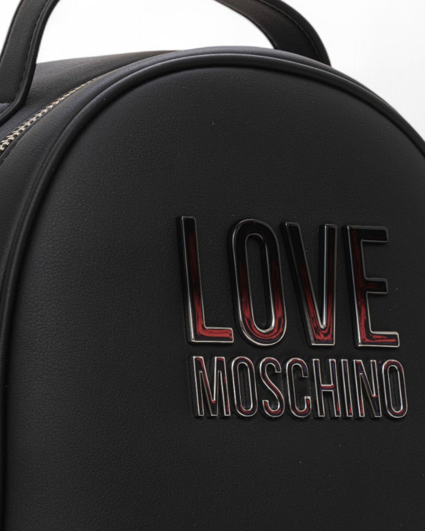 Zaino Love Moschino in Ecopelle con Logo Lettering – Nero