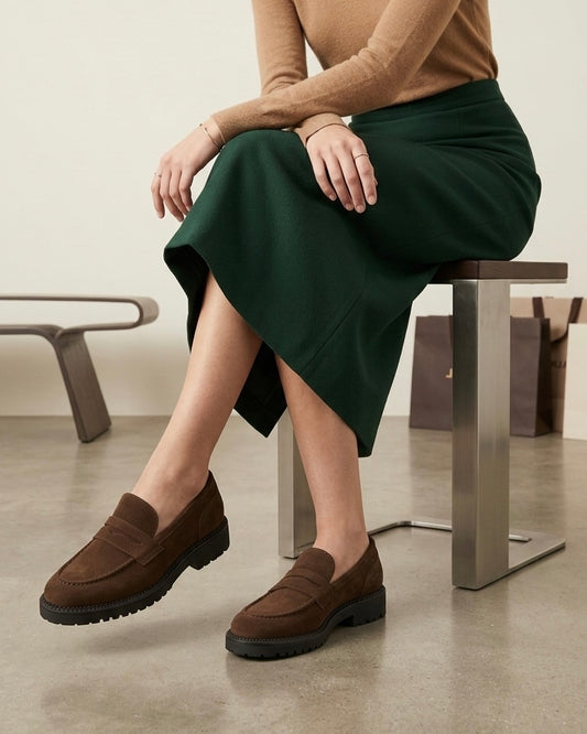 Mocassino in Camoscio – Marrone Cioccolato