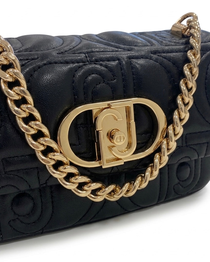 Borsa Liu Jo a Tracolla Trapuntate con Maxi Catena Gold